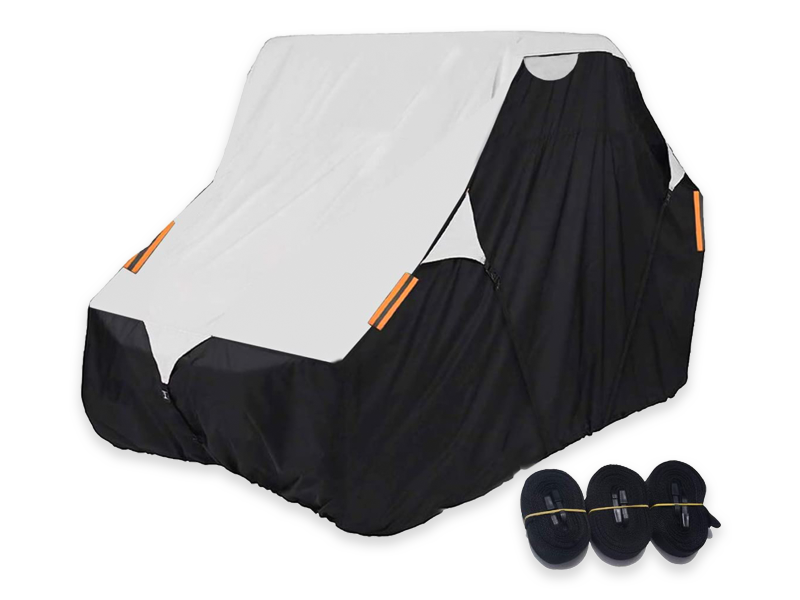 Black Grey Heavy Duty 420d Waterproof Oxford UTV Cover